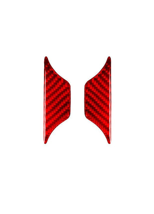 Red Carbon Fiber Water Cup Holder Inner Cover Trim For Nissan Altima 2019-2022