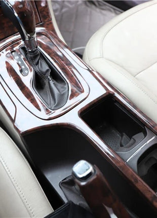 Fit For Buick Regal 2009-2013 Peach Wood Gear Shift Water Cup Frame Cover Trim