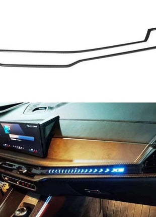 Dry Carbon Fiber Full Set Interior Accessories Kit Trim For BMW X5 G05 LCI 2024+