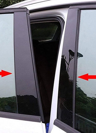 8P Gloss Black Pillar Posts Covers Window Door Trim For Lexus GX470 J120 2003-09