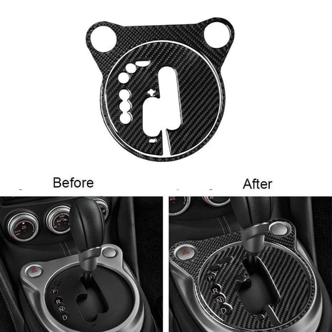 Carbon Fiber Interior Transmission Panel Cover Trim For 2009-2020 Nissan 370z