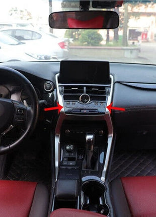 Console AC Button Control Frame Trim For Lexus NX200t 300h 2015-21 Carbon Fiber