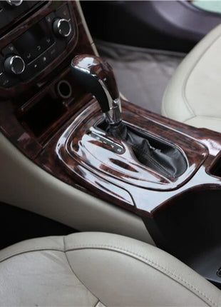 Fit For Buick Regal 2009-2013 Peach Wood Gear Shift Water Cup Frame Cover Trim