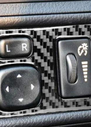 Interior Rearview Adjust Mirror Trim For Lexus CT200h 2011-13 Real Carbon Fiber