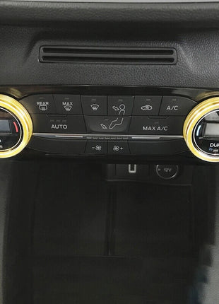 Switch Button Central Console AC Trim Aluminum Yellow For Ford Focus ST RS 19-20