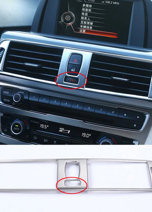Silver Abs Central Air Outlet Vent Trim For Bmw 3 4 Series 3gt F30 F34 2013-2019