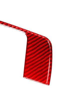 Red Carbon Fiber LCD Screen Above Frame Cover Trim For Nissan Altima 2019-2022