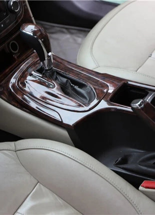 Fit For Buick Regal 2009-2013 Peach Wood Gear Shift Water Cup Frame Cover Trim