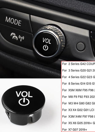 Black Replace Vol Button Trim For Bmw 2 3 4 8 Series G42 G20 G22 G14 X3 X4 X5 X6
