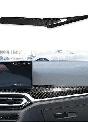 Carbon Fiber Center Console Dashboard Panel Cover For Bmw 3 Series G20 G28 2023+