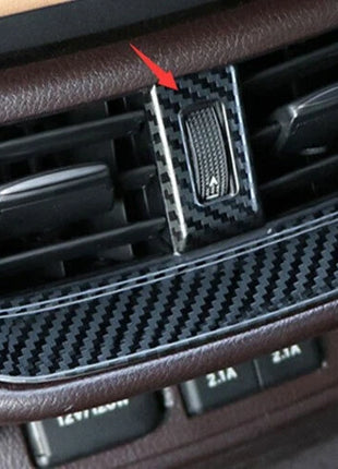 Back Row Air Outlet Vent Cover For Lexus ES250 300h 2019-2023 Steel Carbon Fiber