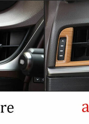 Left And Right Air Outlet Vent Trim For Lexus ES250 300h 350 2019-2023 Dark Wood