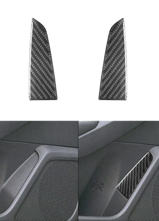 2pcs Carbon Fiber Rear Door Pull Panel Cover Trim For Nissan Altima 2019-2022