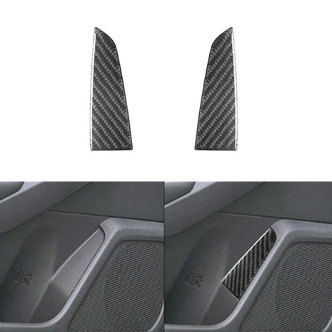 2pcs Carbon Fiber Rear Door Pull Panel Cover Trim For Nissan Altima 2019-2022