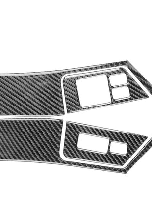 4pcs Carbon Fiber Window Lift Control Panel Trim For Nissan Gt-r R35 2008-2016