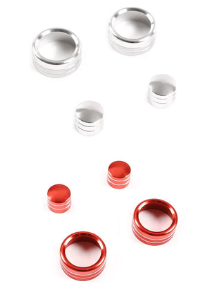 red Alloy Air Condition Switch Knob Ring Trim For Bmw 3 Series E90 E92 2007-12