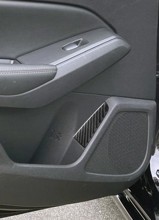 2pcs Carbon Fiber Rear Door Pull Panel Cover Trim For Nissan Altima 2019-2022