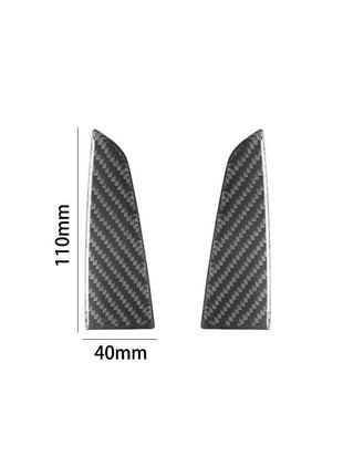 2pcs Carbon Fiber Rear Door Pull Panel Cover Trim For Nissan Altima 2019-2022