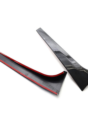 For Skoda Kodiaq 2016-2020 Carbon Fiber Rear Window Spoiler Side Wing Trim Cover