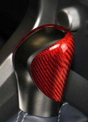 Gear Shift Knob Shifter Lever For Lexus IS300 350 2014-2019 Dry Red Carbon Fiber