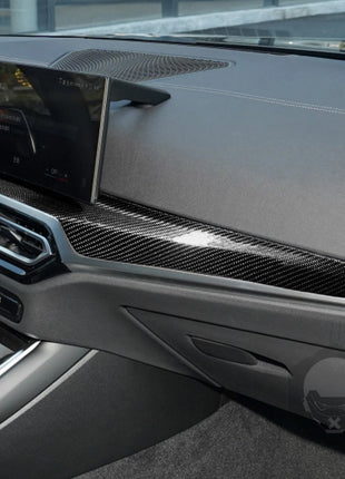 Carbon Fiber Center Console Dashboard Panel Cover For Bmw 3 Series G20 G28 2023+