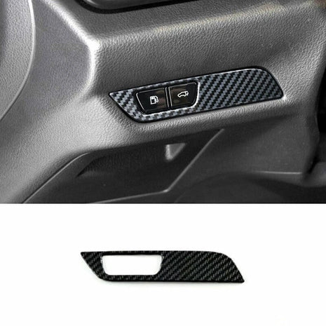 For Lexus NX250 350 2022-23 Carbon Fiber Style Fuel Tank Switch Panel Cover Trim