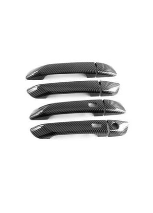 Carbon Fiber Style Exterior Door Handle Cover Trim For Isuzu D-max Dmax 2021-23