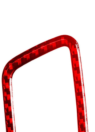 Red Carbon Fiber Driver Side Defogging Air Outlet Cover For Nissan Altima 19-22