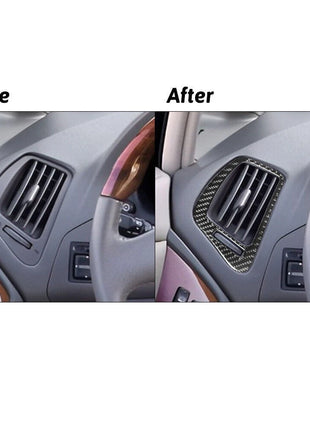 2Pcs Carbon Fiber Side Air Vent Outlet Cover Trim For Lexus RX300 1998-2003