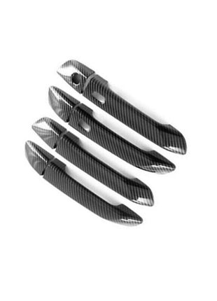 Carbon Fiber Style Exterior Door Handle Cover Trim For Isuzu D-max Dmax 2021-23