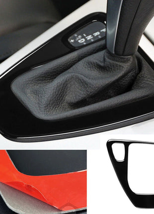 Black Interior Gear Shift Box Panel Cover Fit For Bmw 3 Series E90 E92 2005-2012