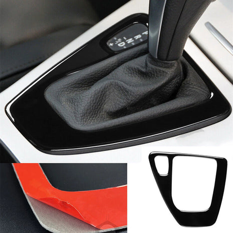 Black Interior Gear Shift Box Panel Cover Fit For Bmw 3 Series E90 E92 2005-2012