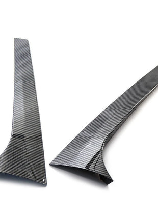 For Skoda Kodiaq 2016-2020 Carbon Fiber Rear Window Spoiler Side Wing Trim Cover