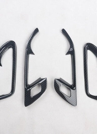 Fit For Buick Envision 2014-2018 Carbon Fiber Inner Door Handle Frame Cover 4pcs