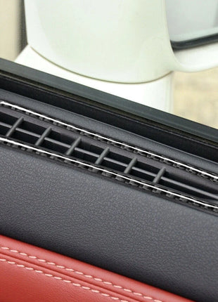 Carbon Fiber Interior Window Air Outlet Cover Trim For Nissan Gt-r R35 2008-2020