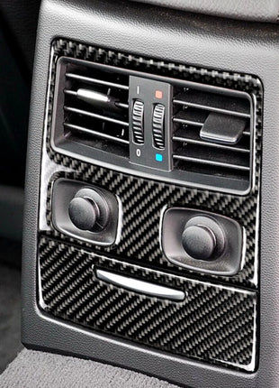 2闂佽壈鎻幏绋rbon Fiber Rear Air Vent Outlet Panel Trim For Bmw 3 Series E90 E92 2005-12