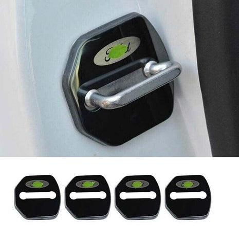 4PCS Cover Trim Door Lock Protection For Ford Focus ST RS Black 2012-2018 Steel