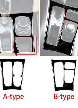 Gloss Black Central Control Gear Shift Panel Cover For Bmw X5 E70 X6 E71 2008-13