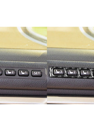 Carbon Fiber Interior Memory Seat Control Cover Trim For Lexus CT200h 2011-2017