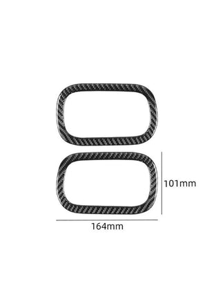 2pcs Left-right Air Vents Trim Cover Carbon Fiber For Nissan Quest 2004-2006