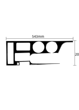 Gloss Black Gear Shift Panel Cover Trim For Lexus RC300 350 200T 2015-2020