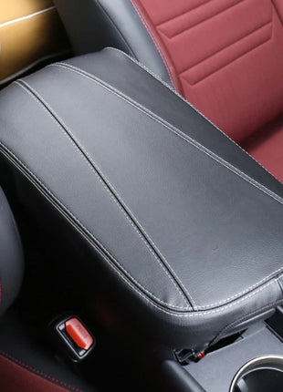 Central Console Storage Box Cover For Lexus NX200t 300h 2015-2021 Black Leather