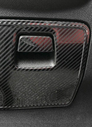 Cover Trim Steel Carbon Front Storage Box Handle 2019-2020 For Ford Focus ST RS
