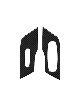 2x Carbon Fiber Front Door Window Lift Cover Trim For Nissan Altima 2013-2015