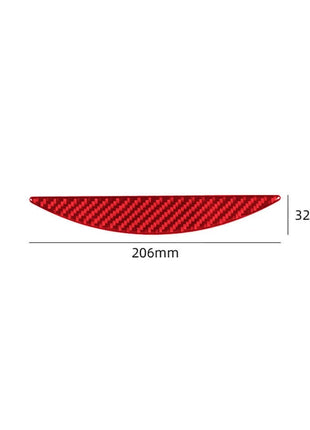 Red Carbon Fiber Cd Player Lower Trim Cover Decor For Nissan Quest 2004-2006