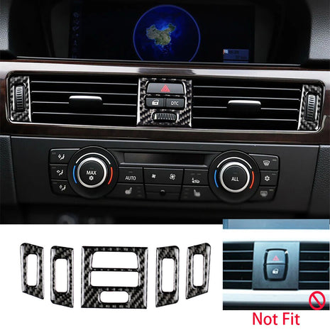 Carbon Fiber Air Vent Outlet Cover For Bmw 3 Series E90 E92 2005-12 High-version