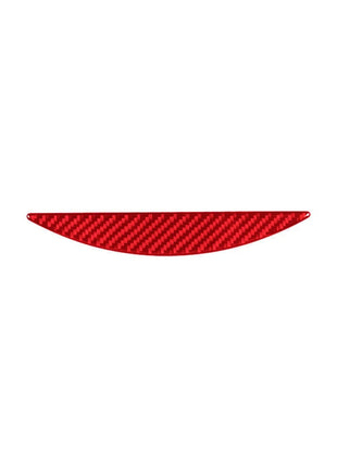 Red Carbon Fiber Cd Player Lower Trim Cover Decor For Nissan Quest 2004-2006