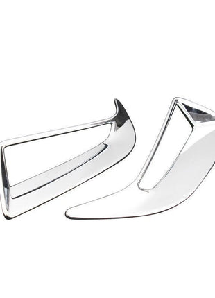 2P Chrome Exterior Rear Fog Light Lamp Frame Trim Fit For Lexus RX350 450h 16-19