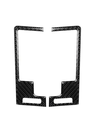 2 X Black Carbon Fiber Ac Outlet Vent Decor Cover Trim For Nissan 350z 2003-2009