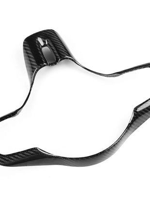 Real Dry Carbon Fiber Steering Wheel Cover Trim For Mitsubishi Lancer EVO X 10th